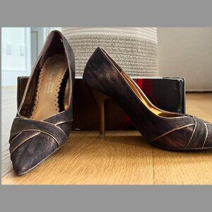 Stunning metallic brown/gold stilletos size 6-6.5